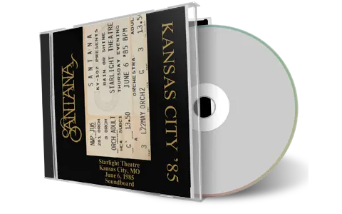 Front cover artwork of Carlos Santana 1985-06-06 CD Kansas City Audience