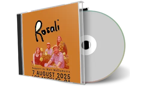 Front cover artwork of Rosali 2025-08-07 CD Los Angeles Audience