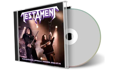 Front cover artwork of Testament 2024-07-16 CD Uppsala Audience