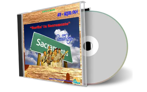 Front cover artwork of Beach Boys Compilation CD Surfin In Sacramento Soundboard
