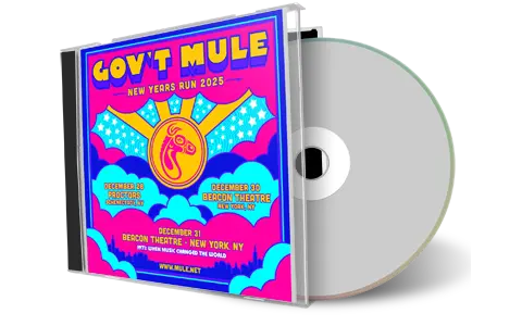 Front cover artwork of Govt Mule 2025-12-30 CD New York City Audience