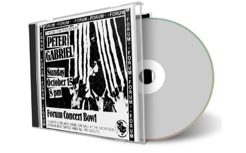 Front cover artwork of Peter Gabriel 1978-10-15 CD Montreal Soundboard
