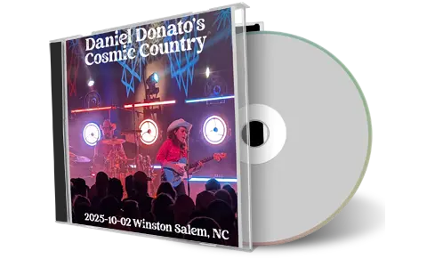 Front cover artwork of Daniel Donatos Cosmic Country 2025-10-02 CD Winston Salem Audience