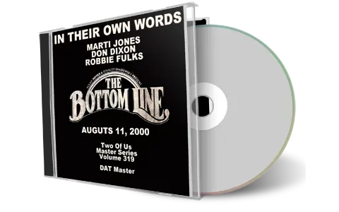 Front cover artwork of In Their Own Words 2000-08-11 CD New York City Audience