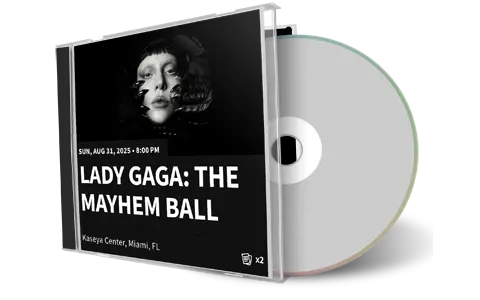 Front cover artwork of Lady Gaga 2025-08-31 CD Miami Audience