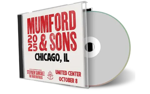 Front cover artwork of Mumford And Sons 2025-10-08 CD Chicago Audience