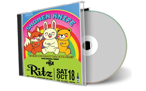 Front cover artwork of Shonen Knife 2025-10-18 CD San Jose Audience