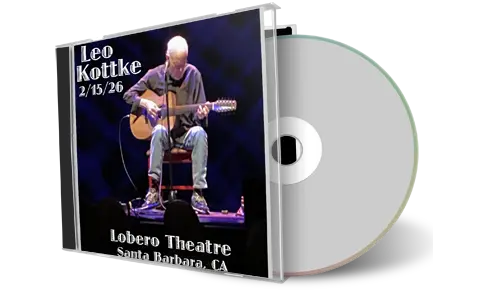 Front cover artwork of Leo Kottke 2026-02-15 CD Santa Barbara Audience