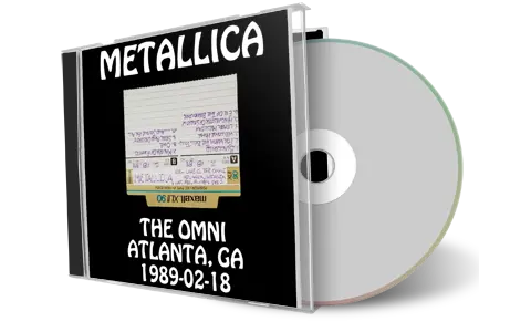 Front cover artwork of Metallica 1989-02-18 CD Atlanta Audience