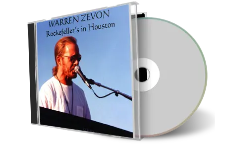 Front cover artwork of Warren Zevon Compilation CD Rockefellers In Houston Soundboard
