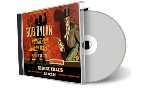 Front cover artwork of Bob Dylan 2026-03-22 CD Sioux Falls Audience