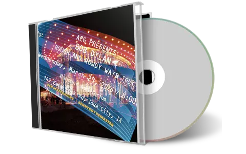 Front cover artwork of Bob Dylan 2026-03-25 CD Iowa City Audience