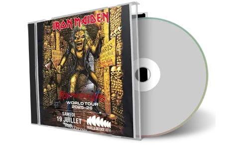 Front cover artwork of Iron Maiden Compilation CD Live Paris First Night 2025 Soundboard