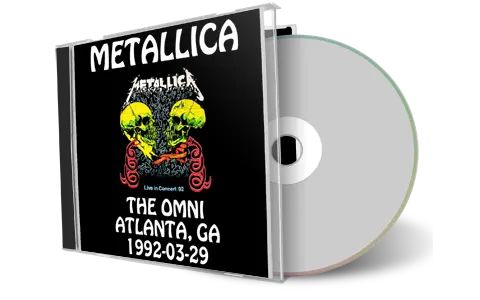Front cover artwork of Metallica 1992-03-29 CD Atlanta Audience