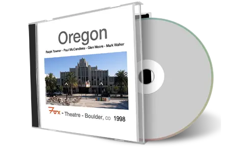 Front cover artwork of Oregon 1998-02-12 CD Boulder Soundboard