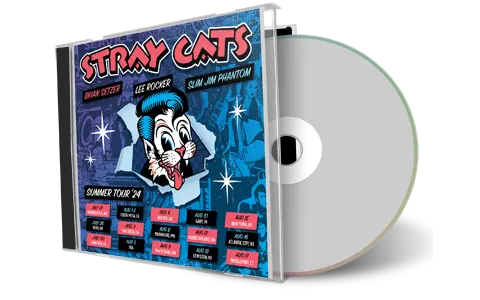 Front cover artwork of Stray Cats 2024-08-10 CD Hard Rock Live Audience