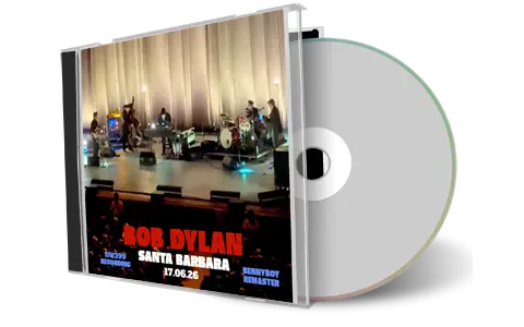 Front cover artwork of Bob Dylan 2026-06-17 CD Santa Barbara Audience