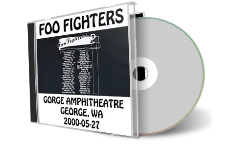 Front cover artwork of Foo Fighters 2000-05-27 CD George Audience