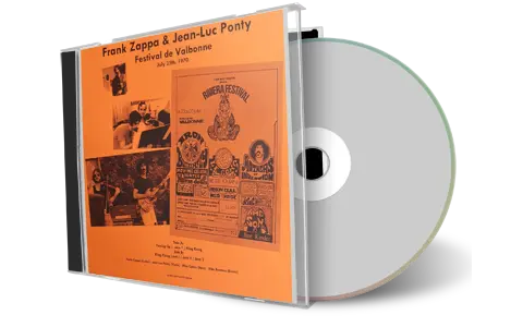 Front cover artwork of Frank Zappa And Jean-Luc Ponty 1970-07-25 CD Festival De Valbonne Soundboard