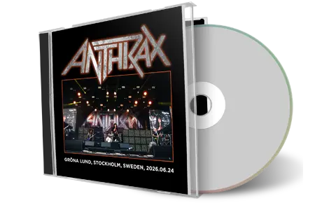 Front cover artwork of Anthrax 2026-06-24 CD Stockholm Audience