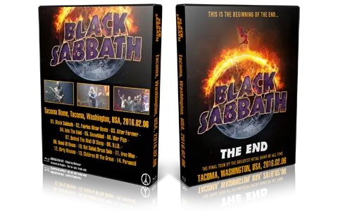Artwork Cover of Black Sabbath 2016-02-06 DVD Tacoma Audience