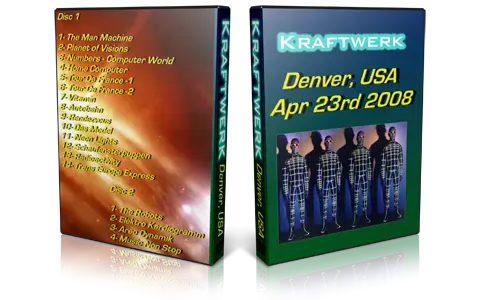 Artwork Cover of Kraftwerk 2008-04-23 DVD Denver Audience
