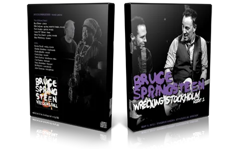 Artwork Cover of Bruce Springsteen 2013-05-03 DVD Stockholm Audience