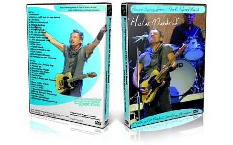 Artwork Cover of Bruce Springsteen 2016-05-21 DVD Madrid Audience