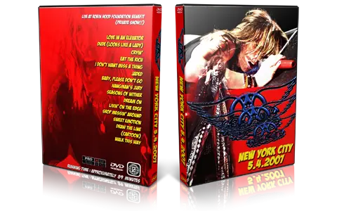 Artwork Cover of Aerosmith 2007-04-05 DVD New York City Proshot