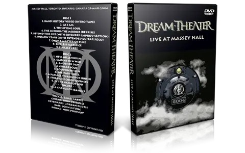 Artwork Cover of Dream Theater 2004-03-25 DVD Toronto Audience