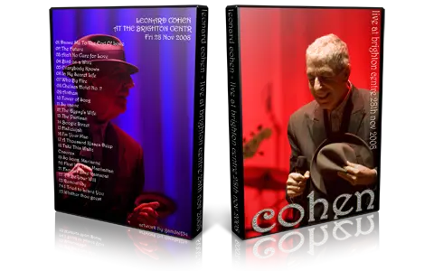 Artwork Cover of Leonard Cohen 2008-11-28 DVD Brighton Audience