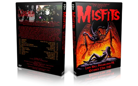Artwork Cover of Misfits 1982-10-23 DVD Philadelphia Audience