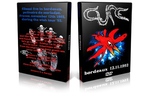 Artwork Cover of The Cure 1992-11-12 DVD Bordeaux Audience