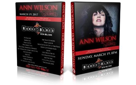 Artwork Cover of Ann Wilson 2017-03-19 DVD New Orleans Proshot
