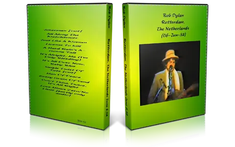 Artwork Cover of Bob Dylan 1984-06-06 DVD Rotterdam Audience