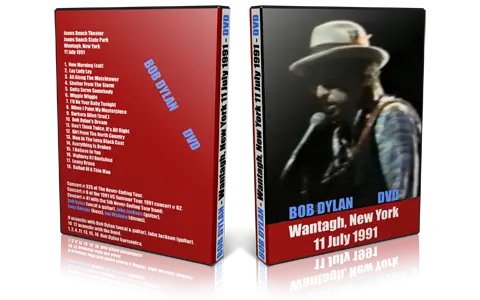 Artwork Cover of Bob Dylan 1991-07-11 DVD Jones Beach Audience