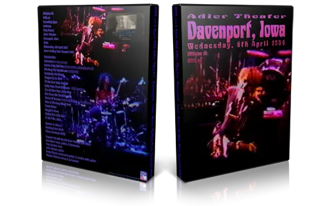 Artwork Cover of Bob Dylan 1994-04-06 DVD Davenport Audience