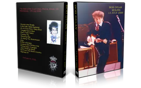 Artwork Cover of Bob Dylan 2000-07-12 DVD Moline Audience