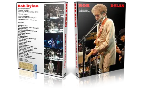 Artwork Cover of Bob Dylan 2001-11-08 DVD Toronto Audience