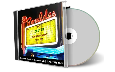 Artwork Cover of Clutch 2016-10-18 CD Boulder Audience