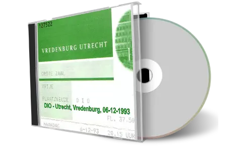 Artwork Cover of Dio 1993-12-06 CD Utrecht Audience