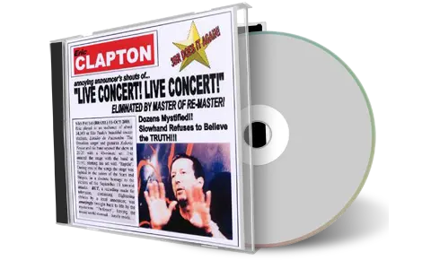 Artwork Cover of Eric Clapton 2001-10-11 CD Sao Paulo Soundboard
