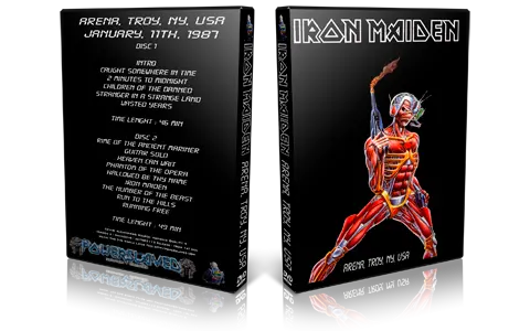 Artwork Cover of Iron Maiden 1987-01-11 DVD Troy Audience