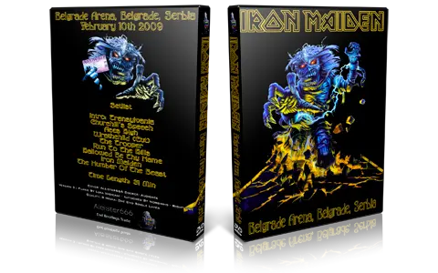 Artwork Cover of Iron Maiden 2009-02-10 DVD Belgrade Audience