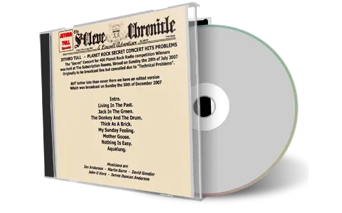 Artwork Cover of Jethro Tull 2007-07-29 CD Stroud Soundboard