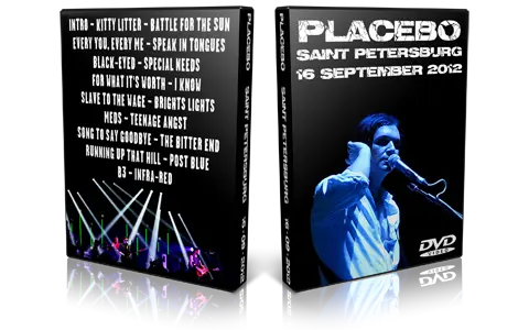 Artwork Cover of Placebo 2012-09-16 DVD St Petersburg Audience