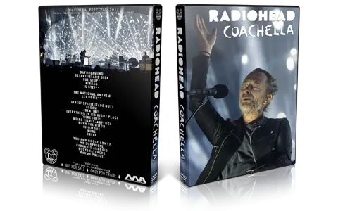 Artwork Cover of Radiohead 2017-04-14 DVD Coachella Festival Proshot