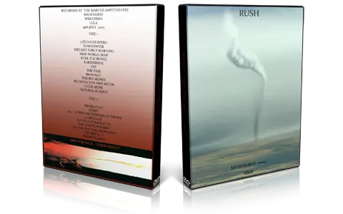 Artwork Cover of Rush 2002-07-19 DVD Milwaukee Audience
