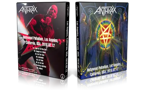 Artwork Cover of Anthrax 2016-02-12 DVD Los Angeles Audience
