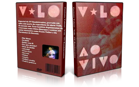 Artwork Cover of Caetano Veloso Compilation DVD Show Velo 1984 Proshot